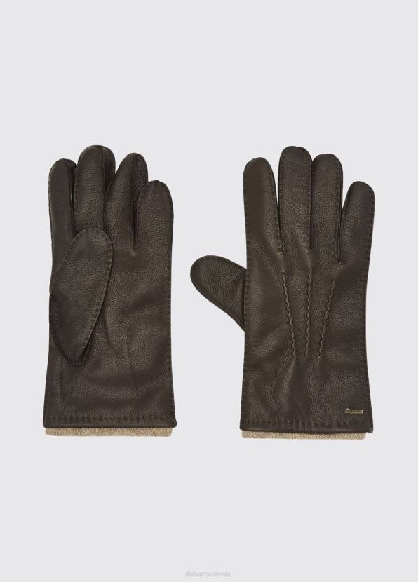 Dubarry Accessories Men Lisryan Leather Gloves Mahogany 862D1046