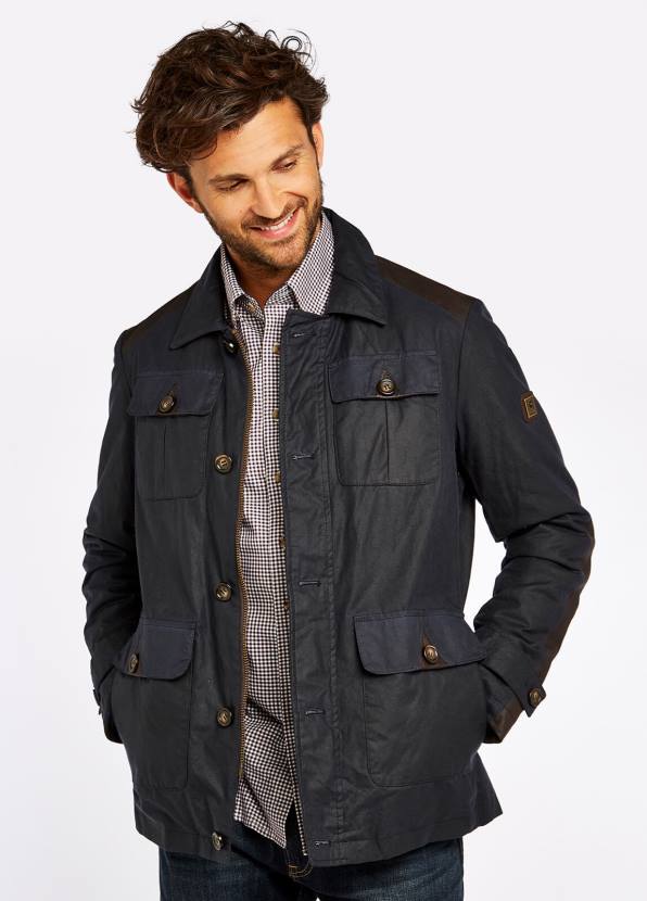 Dubarry Clothing Men Broadford Wax Jacket Navy 862D1104