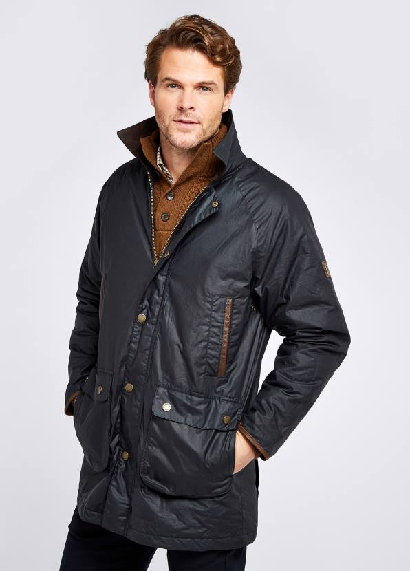 Dubarry Clothing Men Brunswick Wax Jacket Midnight 862D1103