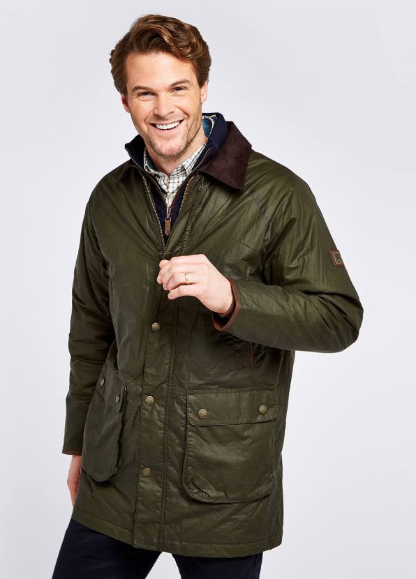 Dubarry Clothing Men Brunswick Wax Jacket Pine 862D982