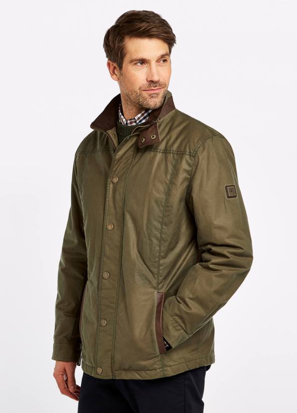 Dubarry Clothing Men Carrickfergus Waxed Jacket Dusky Green 862D1082