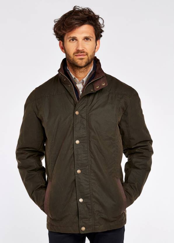 Dubarry Clothing Men Carrickfergus Waxed Jacket Olive 862D978