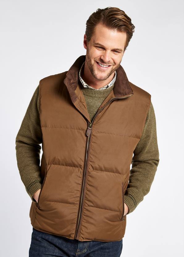 Dubarry Clothing Men Graystown Down-filled Gilet Walnut 862D993