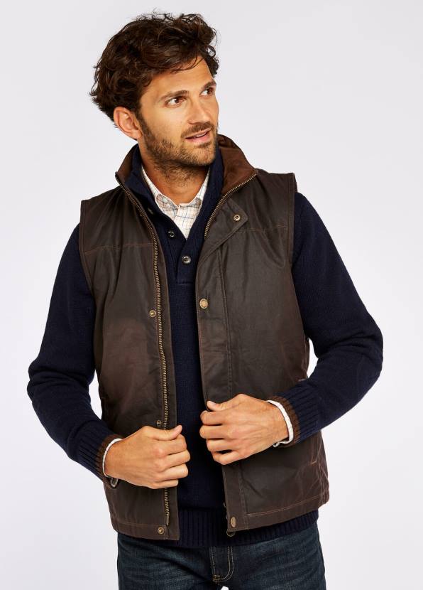 Dubarry Clothing Men Mayfly Wax Gilet Java 862D983