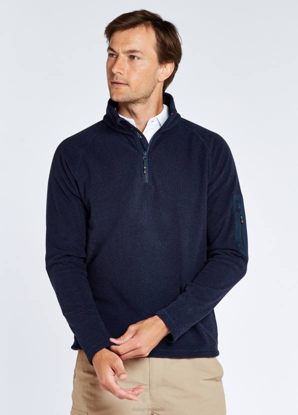 Dubarry Clothing Men Monaco Quarter-zip Fleece Navy 862D986