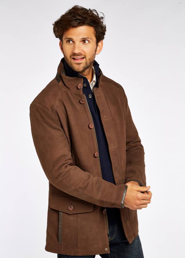 Dubarry Clothing Men Moore Leather Jacket Walnut 862D960