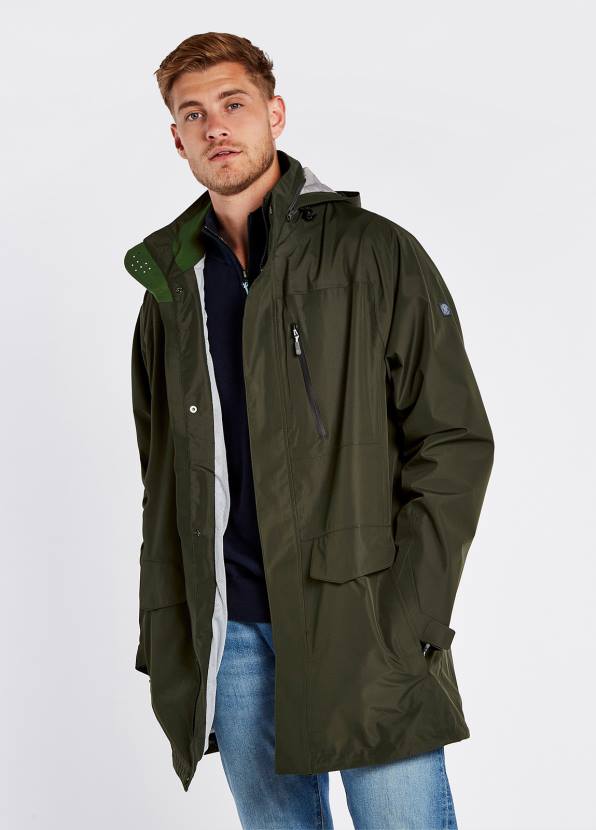 Dubarry Clothing Men Pedlar Waterproof Jacket Pesto 862D950