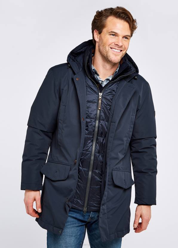 Dubarry Clothing Men Urlingford Down Parka Jacket Navy 862D967