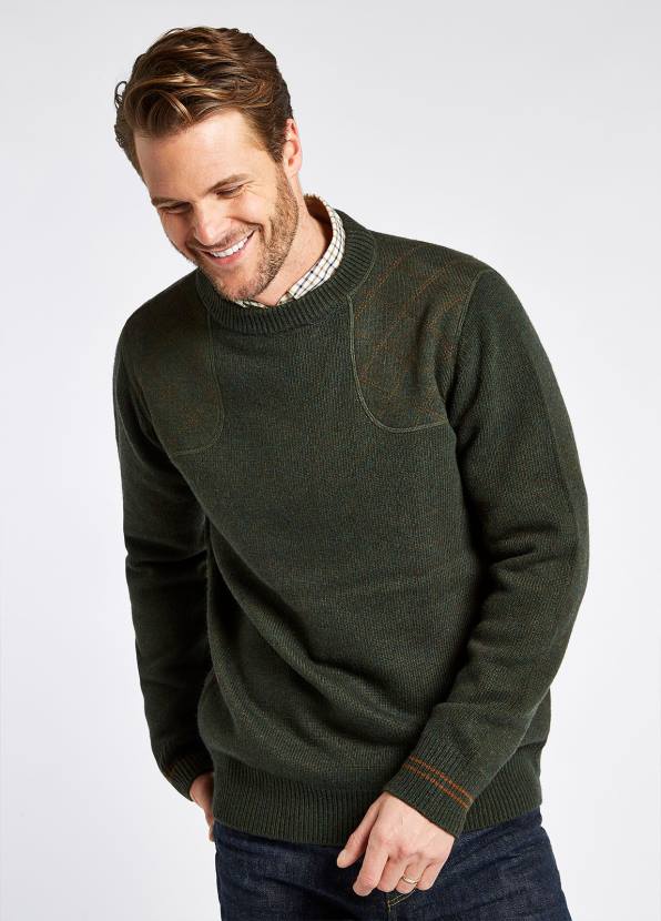 Dubarry Clothing Men Clarinbridge Crew Neck Sweater Olive 862D995