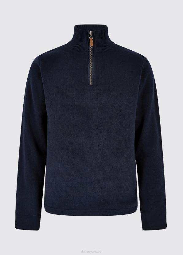 Dubarry Clothing Men Feeney Zip Neck Sweater Navy 862D979