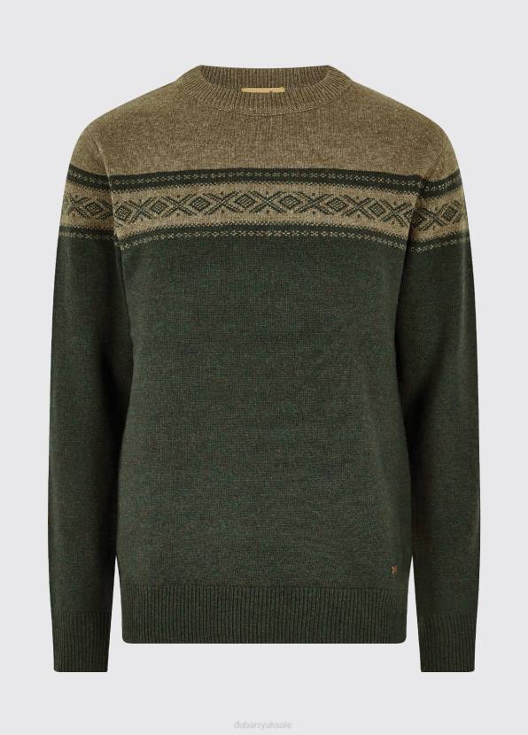 Dubarry Clothing Men Longley Crew Neck Sweater Olive 862D1127