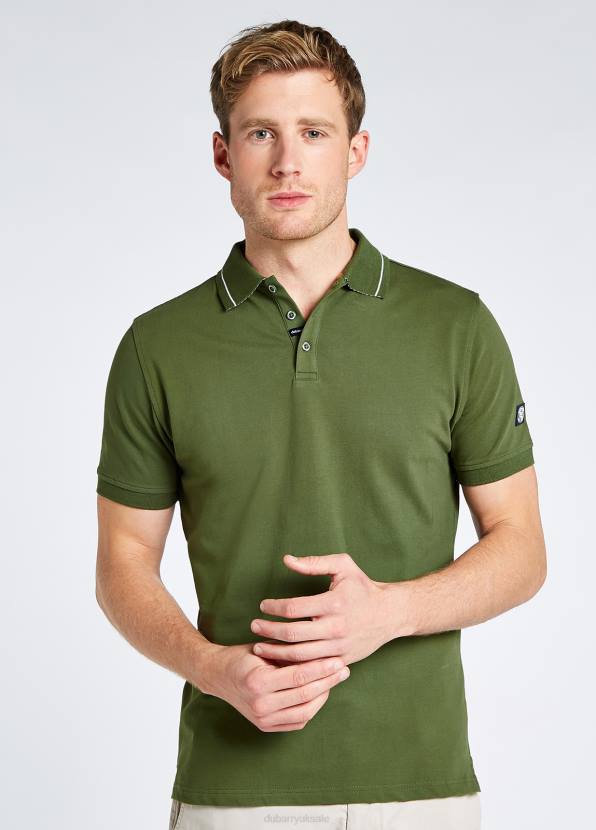 Dubarry Clothing Men Loftus Polo Pesto 862D1096
