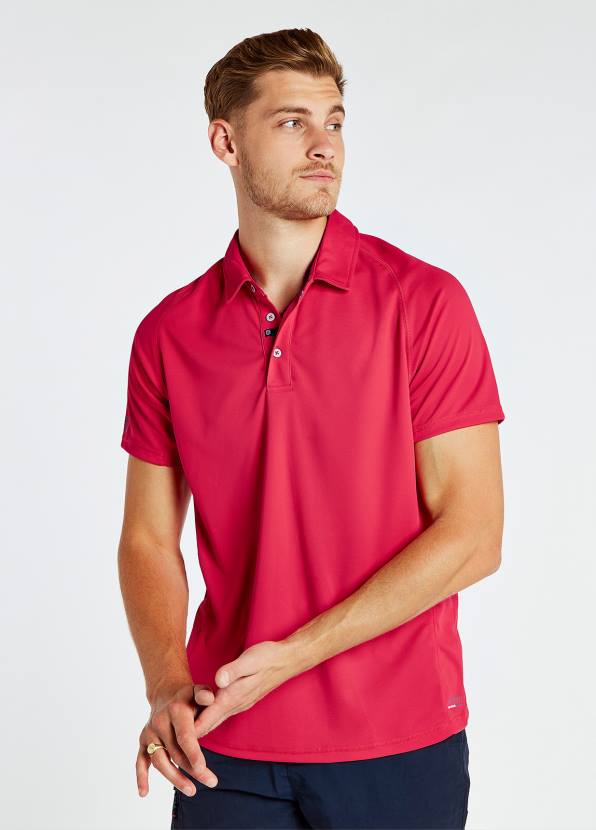 Dubarry Clothing Men Menton Technical Polo Red 862D958