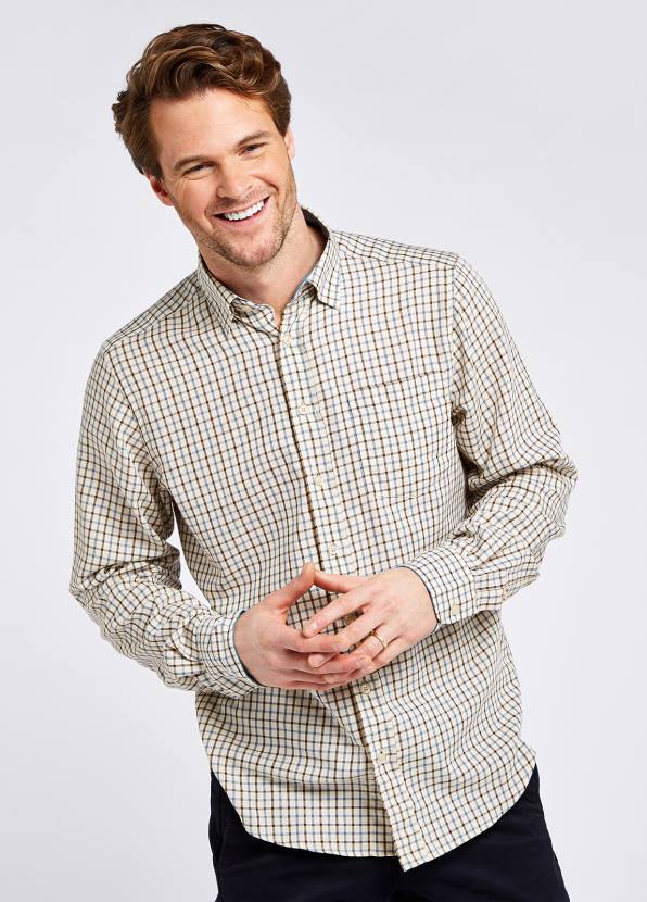 Dubarry Clothing Men Connell Tattersall Check Shirt Slate Blue 862D980