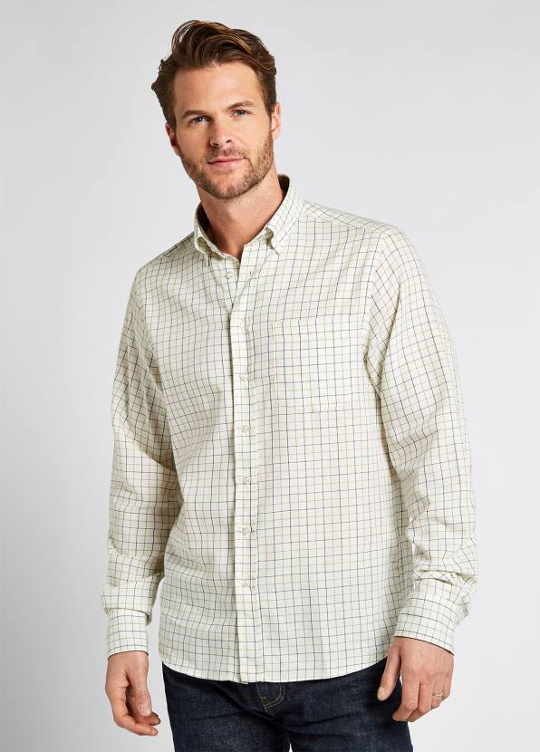 Dubarry Clothing Men Hollymount Check Shirt Cream 862D1016