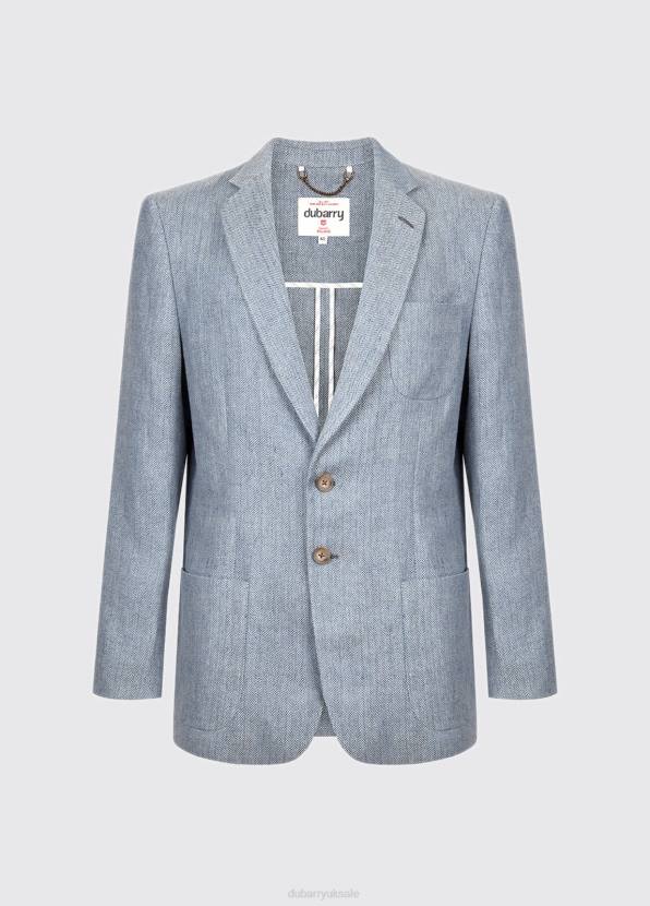 Dubarry Clothing Men Glen Linen Blazer Blue 862D1174