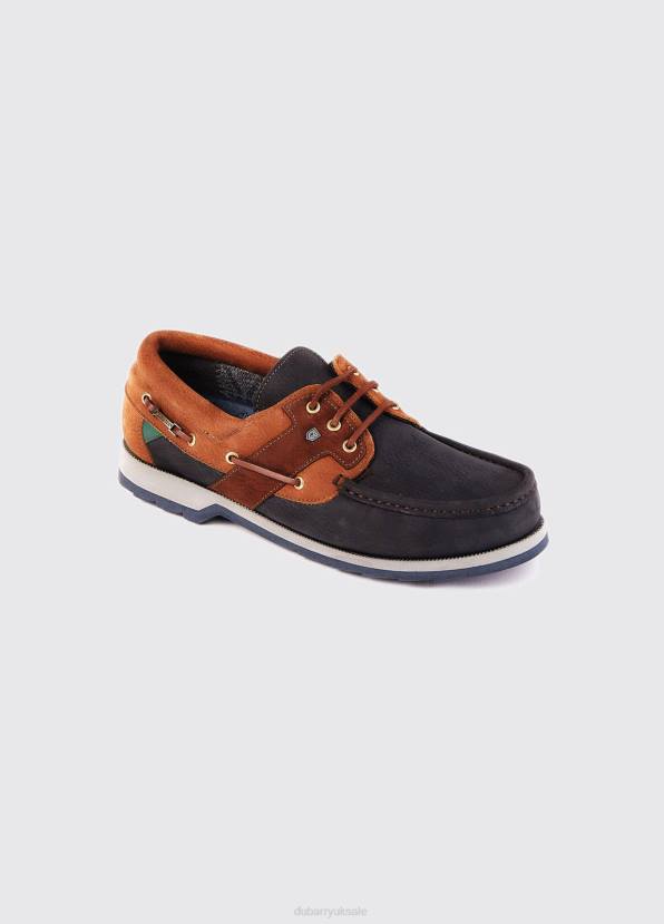 Dubarry Footwear Men Clipper Deck Shoe Navy/Brown 862D856