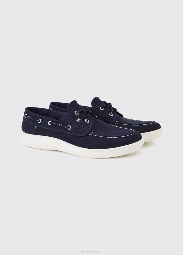 Dubarry Footwear Men Santorini Canvas Deck Shoe Navy 862D913