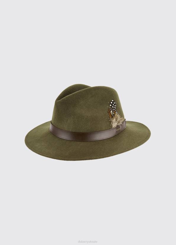 Dubarry Accessories Women Gallagher Felt Hat Olive 862D403