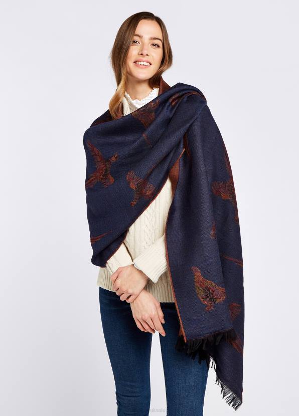 Dubarry Accessories Women Birchdale Wool Stole Midnight 862D287