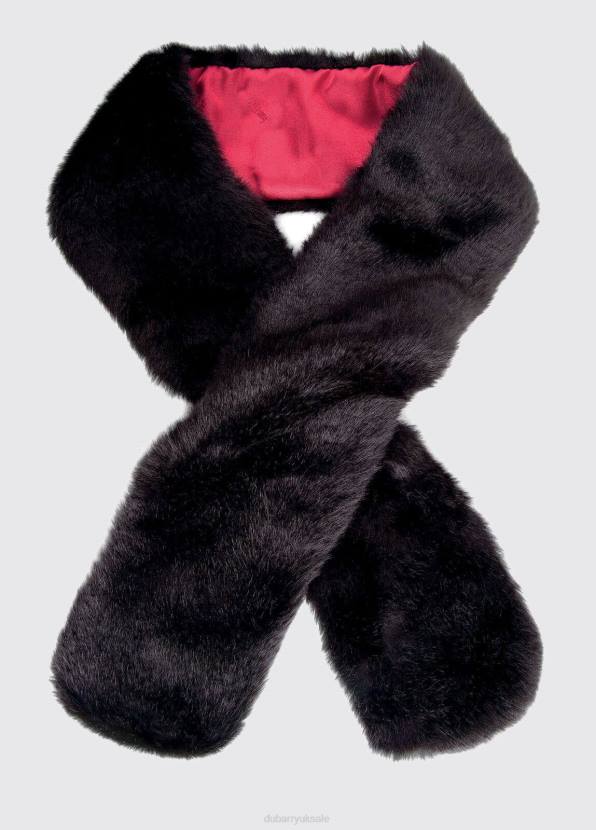 Dubarry Accessories Women Faux Fur Scarf Black 862D841
