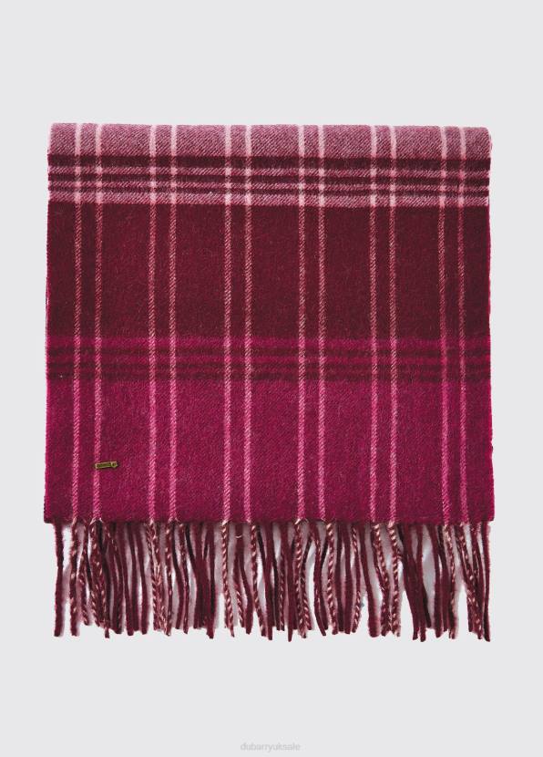 Dubarry Accessories Women Gleneagle Wool Scarf Currant 862D331
