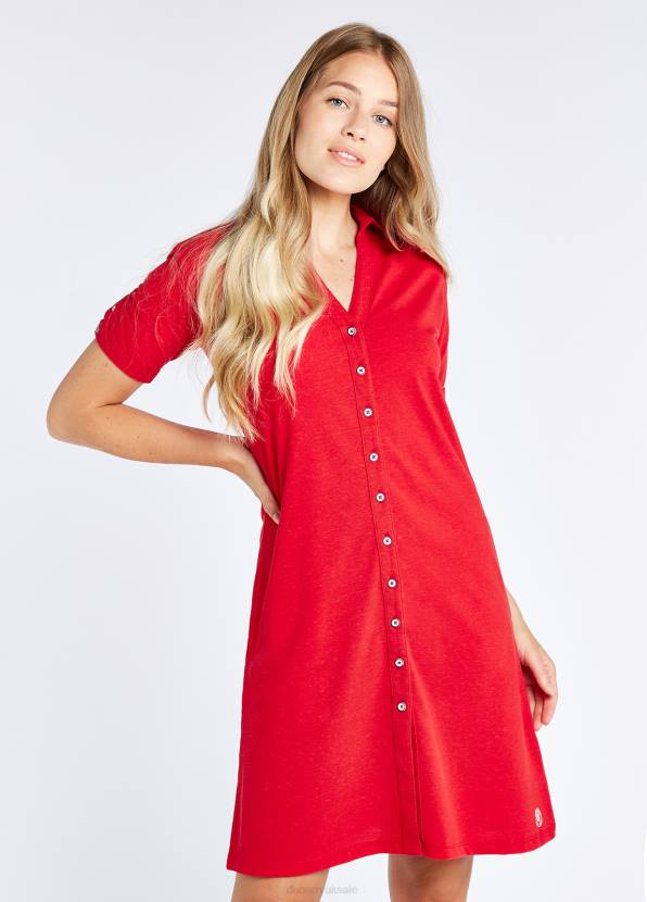 Dubarry Clothing Women Druid Shirt Dress Cardinal 862D679