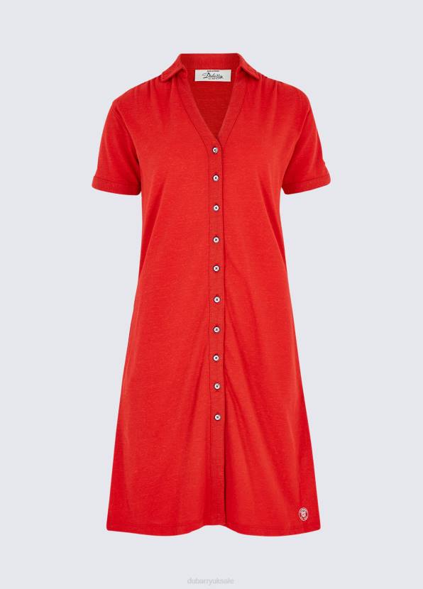 Dubarry Clothing Women Druid Shirt Dress Cardinal 862D679