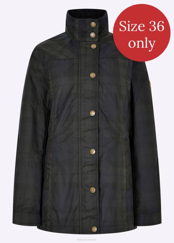 Dubarry Clothing Women Annestown Wax Jacket Black Watch 862D691