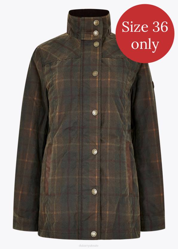 Dubarry Clothing Women Annestown Wax Jacket Hunter Brown 862D616
