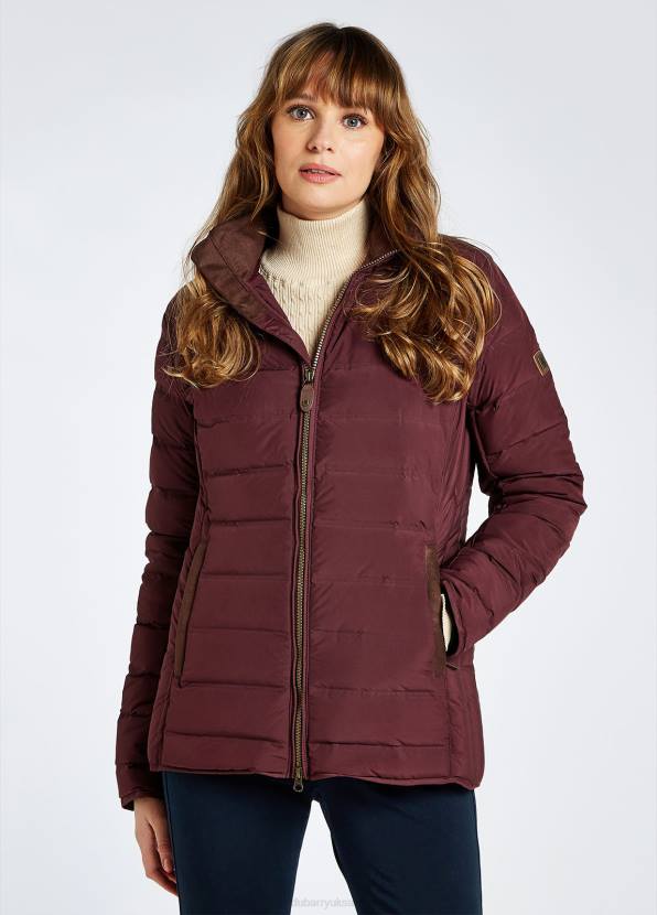 Dubarry Clothing Women Ballinroe Down Jacket Currant 862D503