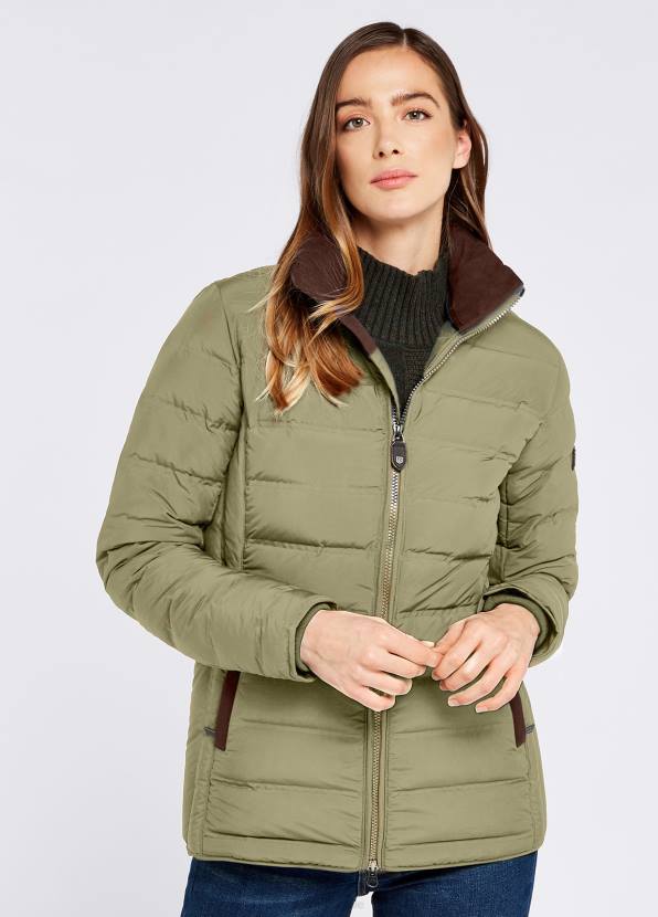 Dubarry Clothing Women Ballinroe Down Jacket Dusky Green 862D578