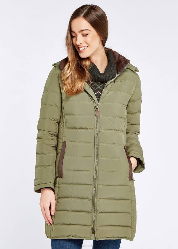 Dubarry Clothing Women Ballybrophy Quilted Jacket Dusky Green 862D498