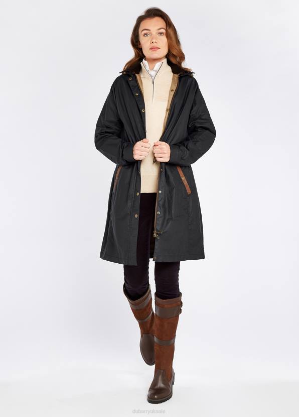 Dubarry Clothing Women Ballyvaughan Wax Coat Midnight 862D654