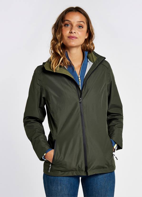 Dubarry Clothing Women Garryvoe Waterproof Jacket Pesto 862D130