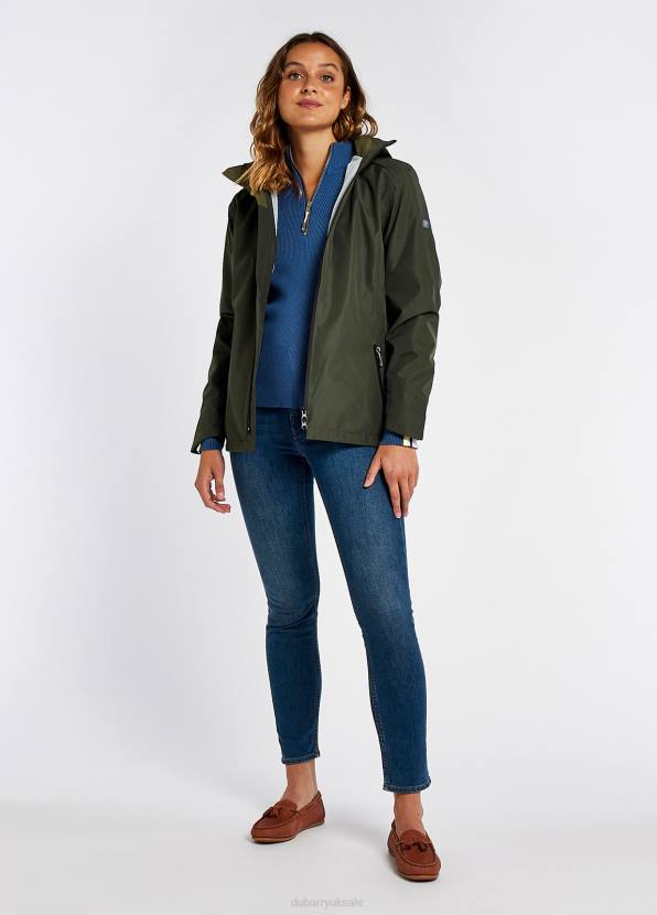 Dubarry Clothing Women Garryvoe Waterproof Jacket Pesto 862D130