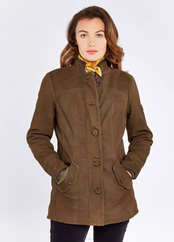 Dubarry Clothing Women Joyce Leather Jacket Walnut 862D170