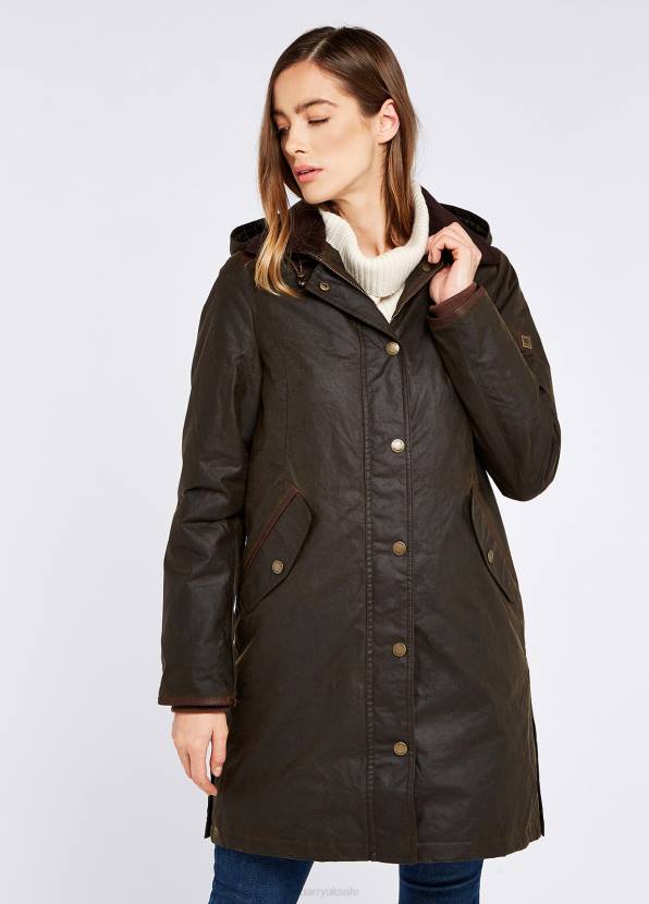 Dubarry Clothing Women Ormond Wax Coat Olive 862D653