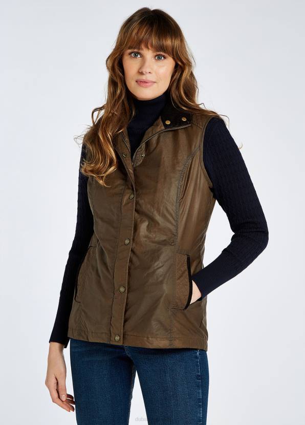 Dubarry Clothing Women Pakenham Wax Gilet Ginger 862D220