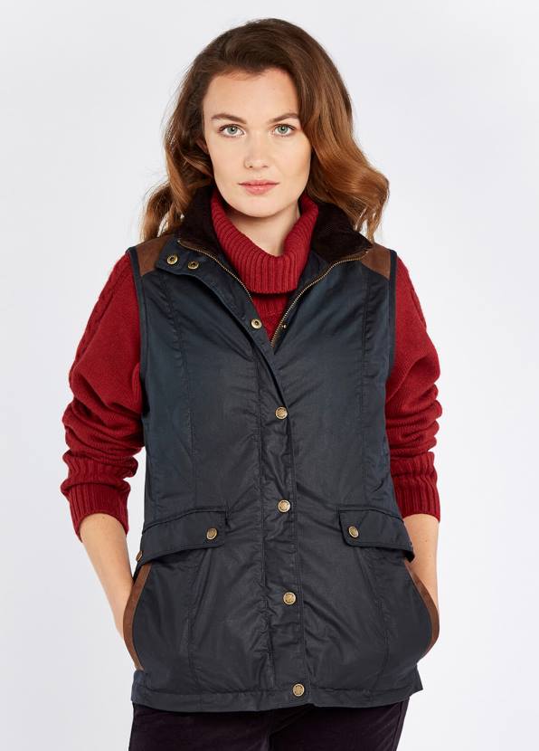 Dubarry Clothing Women Pembroke Wax Gilet Midnight 862D516