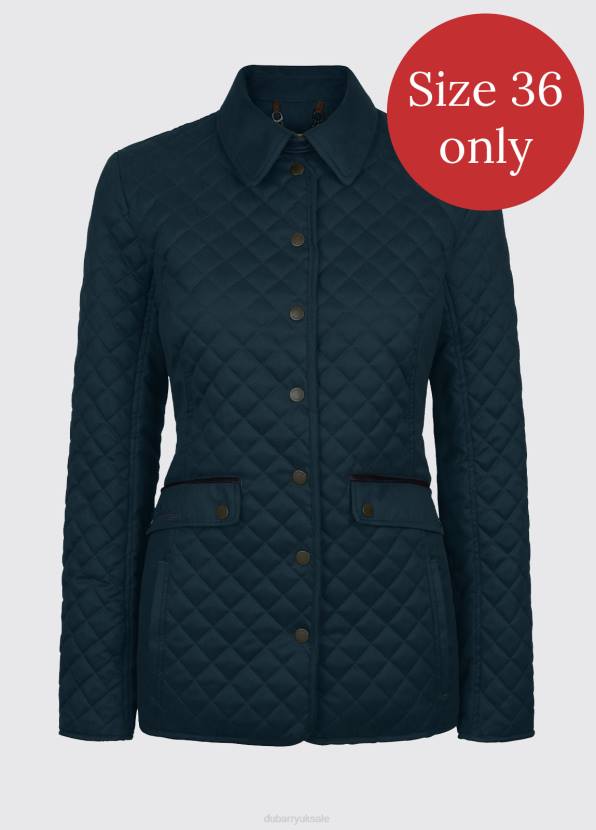 Dubarry Clothing Women Shaw Quilted Jacket Petrol Blue 862D618