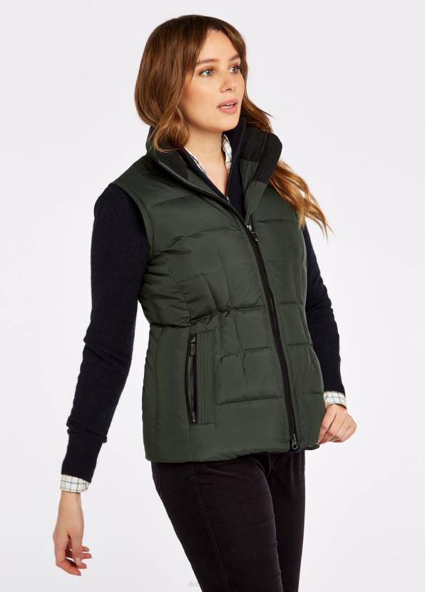 Dubarry Clothing Women Spiddal Quilted Gilet Spruce 862D244