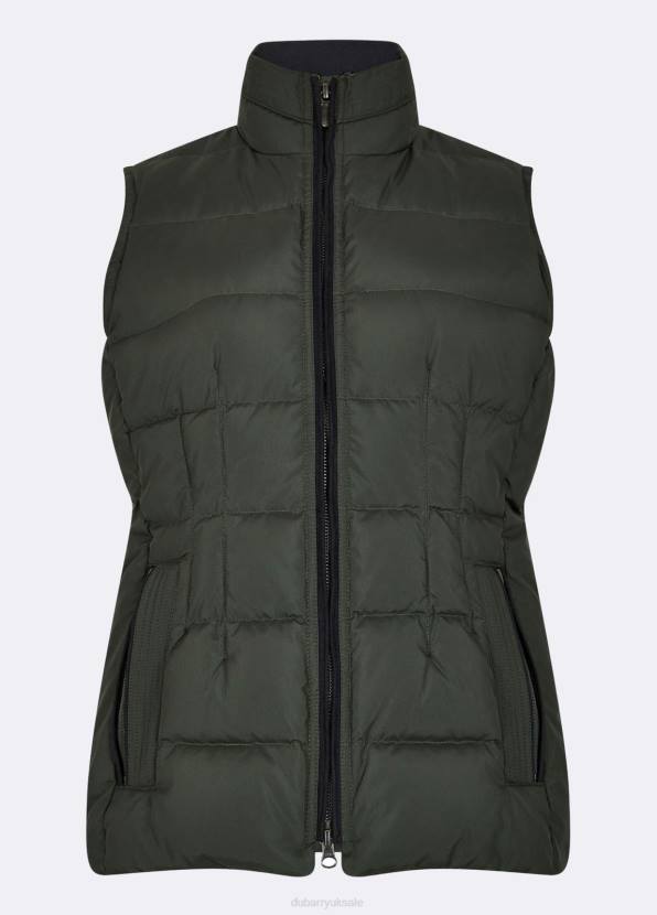Dubarry Clothing Women Spiddal Quilted Gilet Spruce 862D244