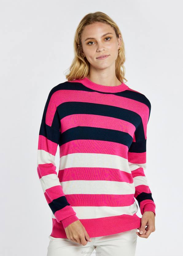 Dubarry Clothing Women Aranmore Crew Neck sweater Cerise 862D146