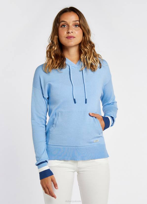 Dubarry Clothing Women Burncourt Pullover Hoodie Light Sky 862D160