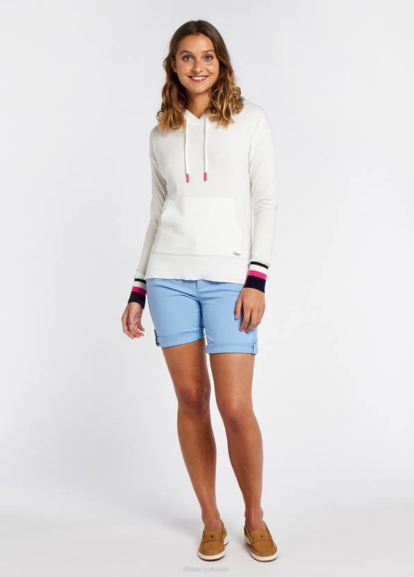Dubarry Clothing Women Burncourt Pullover Hoodie White 862D161