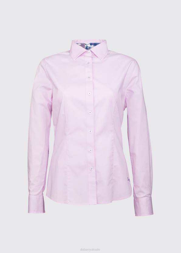Dubarry Clothing Women Petunia Floral Trim Shirt Pink 862D594