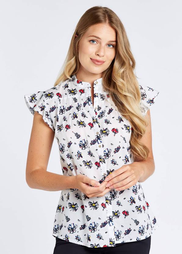 Dubarry Clothing Women Wilder Shirt White Multi 862D779