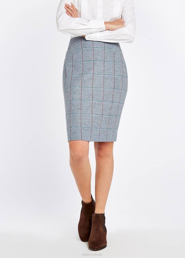 Dubarry Clothing Women Fern Tweed Skirt Blue Heather 862D701