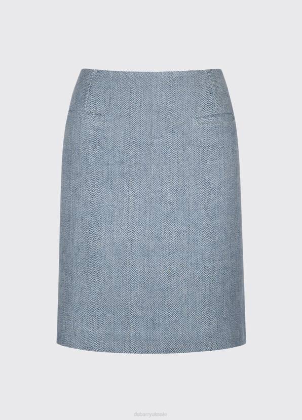 Dubarry Clothing Women Sunflower Linen Ladies Skirt Blue 862D719